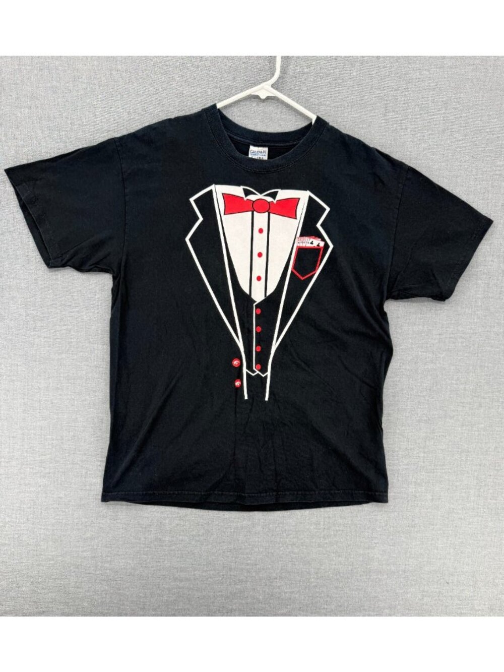 Vtg Gildan 007 Mr. Nighthawk Tuxedo T-Shirt Mens L Tee James Bond Y2K - Picture 3 of 6